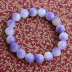 Tím trắng Cầu vồng Phoenix Chalcedony Nữ Crystal Stone Bracelet Sweet Lavender Vòng tay tím vòng pandora pnj Vòng đeo tay Clasp