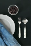 Cybil Ceramic Harding из нержавеющей стали ложки вилки -вилка ложка ложки, фруктовая вилка -ложки, рис, мясная вилка мороженое ложка ложка ложки ложки десерт -вилка