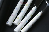 Cybil Color чернила Ripple Dot Ceramic Handling Dableware круглая ложка Rice Spoon Fork Fork Fork Cow Row Newing Device
