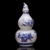 Một thùng rượu catty thùng rượu chai gốm sứ Jingdezhen màu xanh và trắng chai 1 kg nước phong cảnh chai rượu rỗng