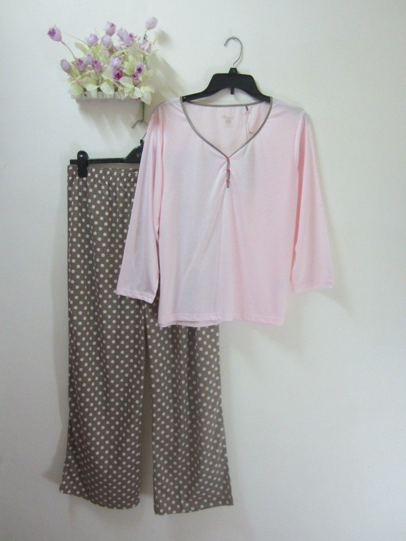 Pyjama pour femme en Coton à manches - Ref 2996983 Image 11