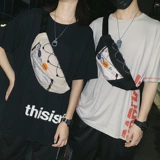 Нагрудная сумка, мужская брендовая спортивная сумка через плечо, светоотражающий рюкзак, сумка на одно плечо для школьников, поясная сумка, в корейском стиле