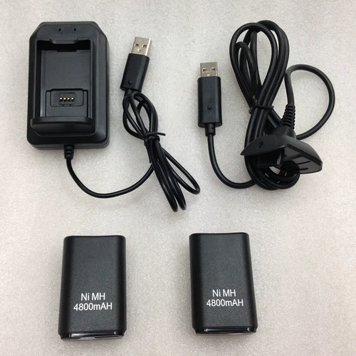 Новый xbox360 беспроводной ручки с аккумулятором подключаемого подключения к линии аккумулятора 360 беспроводная игра