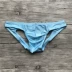 WOXUAN brushed men thong bị rò rỉ hip thanh niên U lồi pocket eo thấp đồ lót sexy men đôi D quần