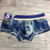 SEAFTE Xia Fantu Quần lót nam Boxer Quần thời trang In Ink Blue Low Eo Thoải mái Quần lót nam quần lót lọt khe nam  Nam giới