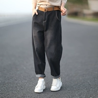 Джинсы для отдыха, весенние штаны, в корейском стиле, оверсайз, по фигуре, 2020