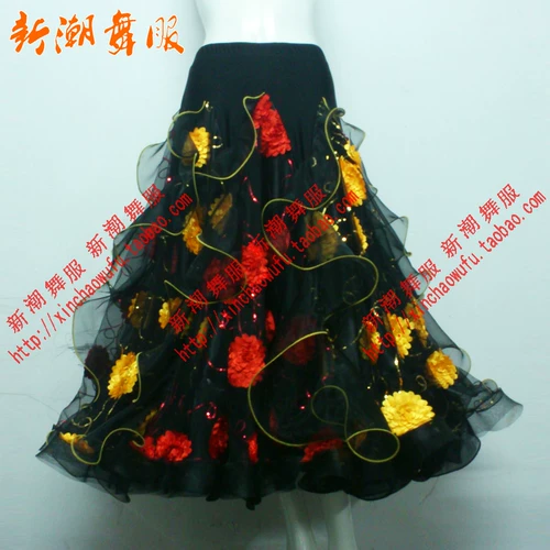 Новый современный танцевальный костюм BH Square Dance Dance Dance Dance Юбка латиноамериканцы D11