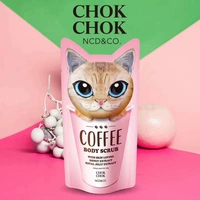 Hàn quốc sản phẩm mới CHOKCHOK đầu tiên ra mèo cà phê cơ thể chà 200 gam chăm sóc cơ thể tẩy tế bào chết sữa tắm trắng da