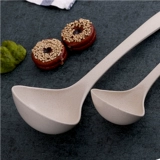Spoon Spoon Fiber Plastic Long -Handle Spoon Home Используйте японскую в стиле большая каша ложка каша каша каша -сала