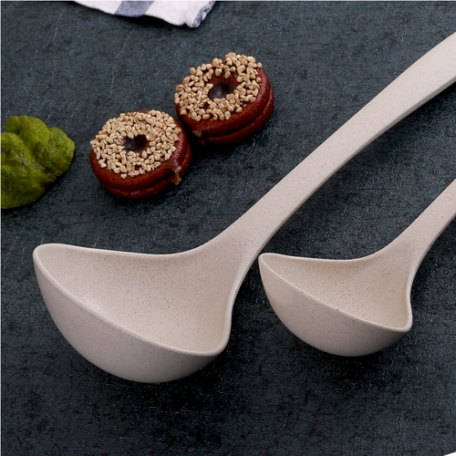 Spoon Spoon Fiber Plastic Long -Handle Spoon Home Используйте японскую в стиле большая каша ложка каша каша каша -сала