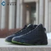 Ku Air Jordan 13 AJ13 Đen Green Pearl Pearl Giày bóng rổ màu xanh lá cây 414571-042-006 giày sneaker nam Giày bóng rổ