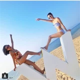 Свежий купальник со стальными косточками, бюстгальтер пуш-ап, топ без лямок