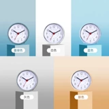 Водонепроницаемая чашка всасывания простота, творческие тихие висящие часы для ванной комнаты кухня влага -защищенные анти -ффо -всасывающие чашки