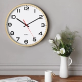 Северные висячие часы гостиная сплошные дерево Простые современные творческие часы висят часы 12 -тихий тихий спальня домашние кварцевые часы