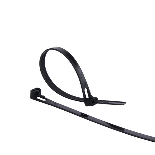 Регулируемые черные съемные нейлоновые пластиковые кабельные стяжки, 350мм