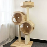 Летний космический спортивный комплекс из натурального дерева, кот