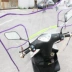 Xe điện kính chắn gió xe máy ba bánh phía trước nhấp nháy nhựa baffle che mưa pin xe kính chắn gió trong suốt tấm chắn xe máy Kính chắn gió trước xe gắn máy