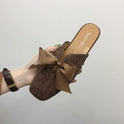 Baotou một nửa dép nữ mùa hè lưới hồng ngoại hoang dã phẳng 2019 phiên bản Hàn Quốc mới không có giày lười gót