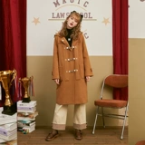 MG小象 Демисезонная длинная кукла, шерстяное пальто, 2020, новая коллекция, средней длины, кукольный воротник