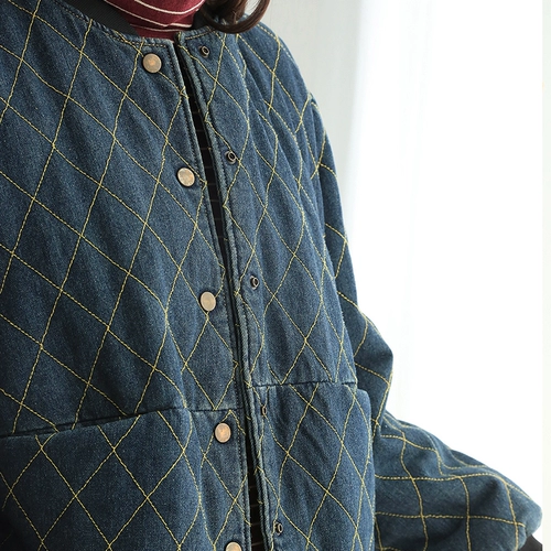 Медные демисезонные удерживающие тепло джинсы с начесом, куртка, бейсбольная форма, оверсайз, в корейском стиле