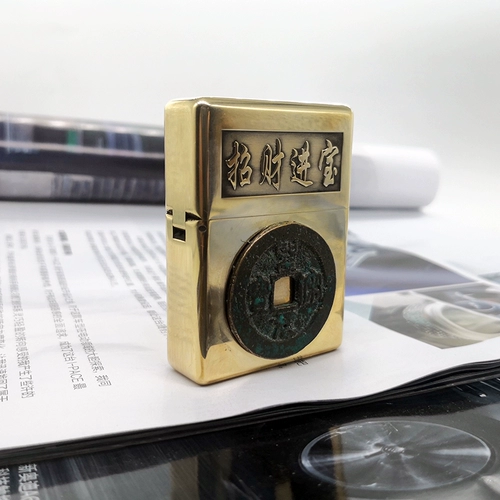 Ретро оригинальные дизайнерские монеты, инкрустация камня, нашивка, зажигалка на керосине, на удачу, делается под заказ