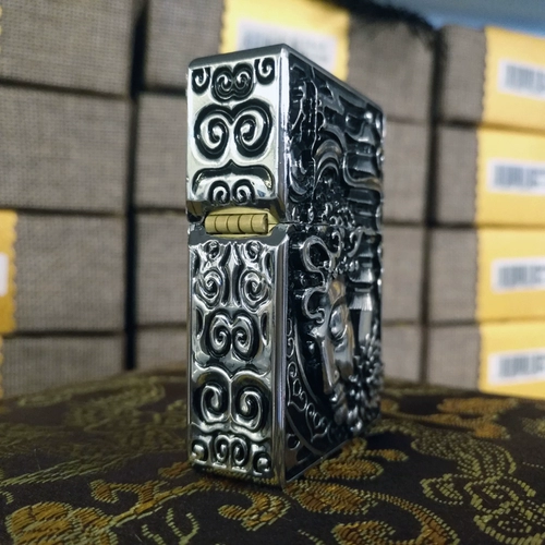 Мужская ветрозащитная зажигалка на керосине, 3D, 3 цветов, подарок на день рождения