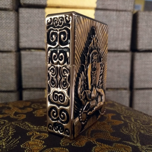 Мужская ветрозащитная зажигалка на керосине, 3D, 3 цветов, подарок на день рождения