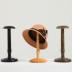 Retro mũ giá gỗ rắn máy tính để bàn người giữ mũ cửa hàng quần áo mũ hiển thị giá mũ hỗ trợ hiển thị hiển thị đạo cụ giá treo tóc giả