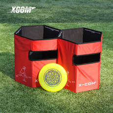 Фрисби xcom艾克便携式飞盘桶套装飞盘团建道具 飞盘桶游戏道具配2片飞盘