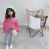 Áo sơ mi bé gái mùa thu 2019 mới cho bé phiên bản Hàn Quốc của áo sơ mi cộc tay dễ thương áo len ngoại quốc - Áo sơ mi Áo sơ mi