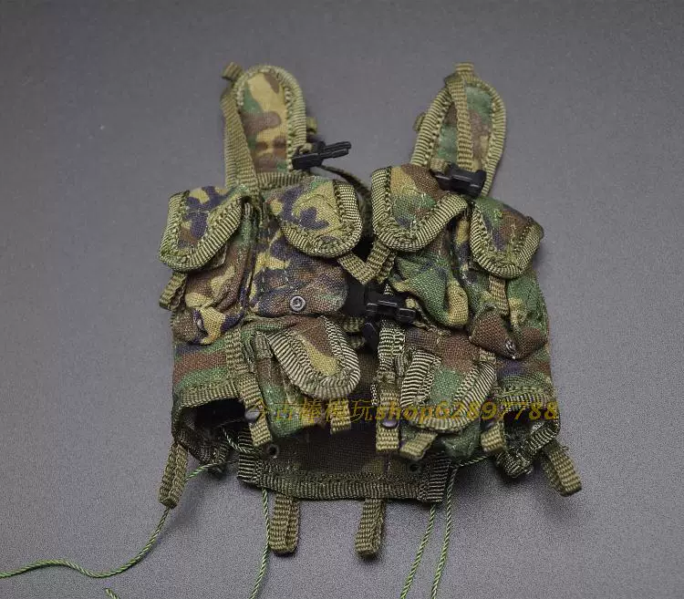 Современная камуфляжная боевая жилетка, масштаб 1:6, солдат
