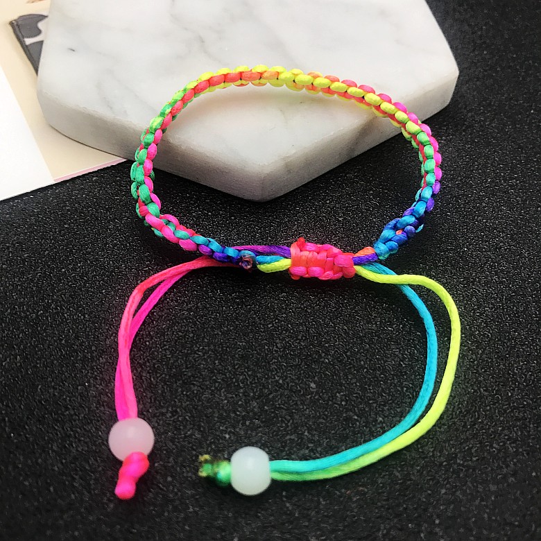 Color Fine Bead With TailBenmingnian college entrance examination lucky Bracelet transport Red hand rope Eight characters junction manual weave lovers Bracelet lucky rope