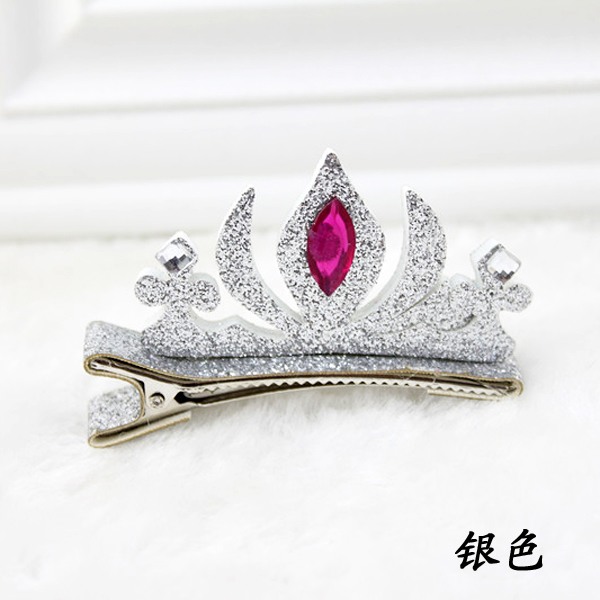 Korean children hair accessories Girls stereoscopic Crown Princess hairpin side folder Korean version of the cartoon baby bangs head ornaments