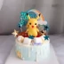 Trang trí bánh nướng Bikachu Trang trí lắc Pikachu Sinh nhật Bánh Dressing Net Red INS Trang trí bánh - Trang trí nội thất