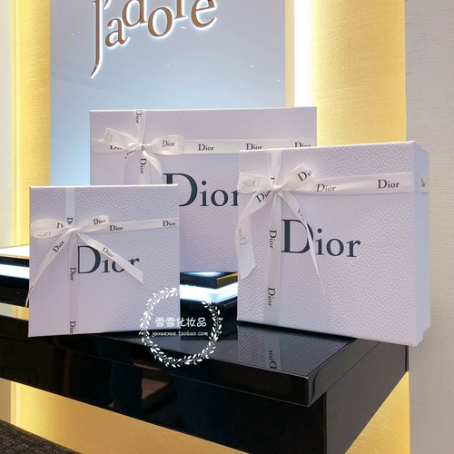 Dior, помада, духи, льняная сумка, коробка в подарочной упаковке для ухода за кожей, подарок на день рождения