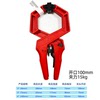Plastic spiny wheel clamp opening 100mm