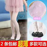 Cô gái vớ mùa hè phần mỏng trẻ em pantyhose chống móc lụa breathable bé xà cạp trắng nhảy múa vớ tất chống trơn cho bé