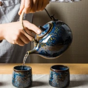 Thay đổi lò nung đặt bộ ấm trà đặt ấm trà lớn Bộ tách trà Kung Fu bộ trà văn phòng kiểu Nhật