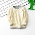 Bộ đồ lót trẻ em nhiệt cho bé trai và bé gái bằng cotton cộng với quần nhung dày mùa thu cho bé Bộ đồ ngủ mùa đông 18 Quần áo lót