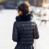 Áo khoác nữ thiên niên kỷ xuống ngắn lông cáo Hàn Quốc POLO cổ áo lỏng lẻo thủy triều đại học chống gió giải phóng mặt bằng - Xuống áo khoác