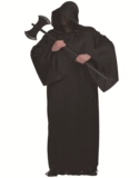 [万圣节服装男巫师黑袍战士黑武士死神披风吸血鬼僵尸斗篷cos道具]