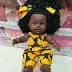 Trumpet mô phỏng búp bê giả đồ chơi búp bê trẻ em tắm mô hình thực tế da đen cô gái búp bê - Đồ chơi mềm gấu bông pikachu Đồ chơi mềm
