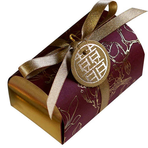 密语森林 Ящик для перми и красные конфеты Новая китайская ретро свадебная труба конфеты минималистская свадебная конфеты конфеты