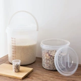 Семейная портативная прозрачная пластиковая кухня, рисовый ящик для хранения