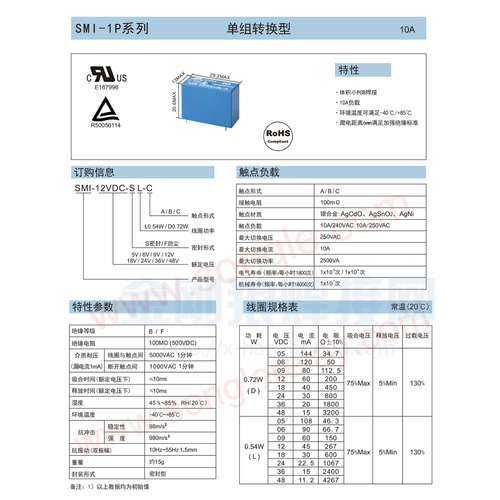 SMI-24VDC-SL-A 4-футовый, часто открытый 10A 250VAC RELAY Inverter Swarding Accessories Accessories