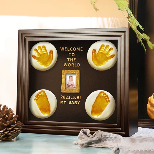Сувенир для новорожденных для младенца, детские отпечатки рук и ног, отпечаток рук, чернильная подушечка, фоторамка, «сделай сам»