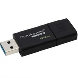 Kingston 64b USB3.0 U Disk DT100G3 Дизайн черного слайдера модный и удобный модный и удобный