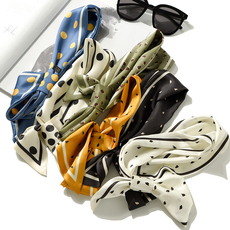 шарф 拿来各种搭 高阶缎面丝柔小丝巾 百搭凹造型 洋气 围脖领巾