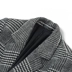 Khuyến mại đặc biệt Áo len nam Áo khoác len kẻ sọc mỏng Mid-Long Suit nam Đen và trắng rô k - Áo len