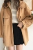 Áo khoác cổ lọ kiểu cổ áo len đơn nữ áo len nữ mùa thu đông mới phiên bản Hàn Quốc rộng rãi của áo len dài nữ áo khoác dạ Trung bình và dài Coat